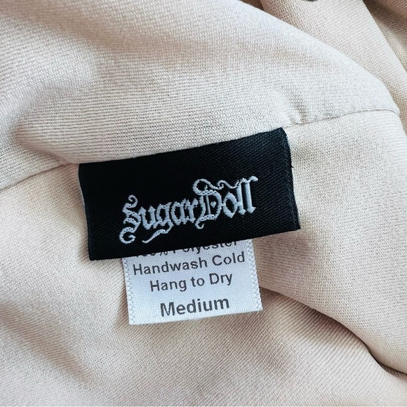 Sugar Doll floral retro pinup halter one piece swimsuit - Picture 11 of 13